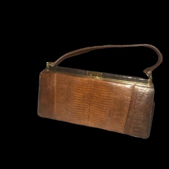 ESCORT 1950'S EXOTIC ALLIGATOR HANDBAG - Picture 5 of 9